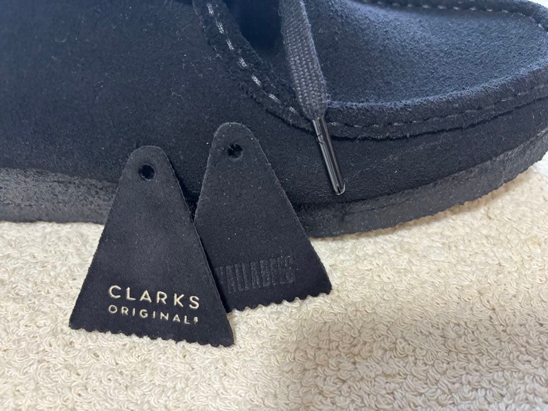 クラークス ワラビーブーツ ブラック スエード UK5.5 24.5cm