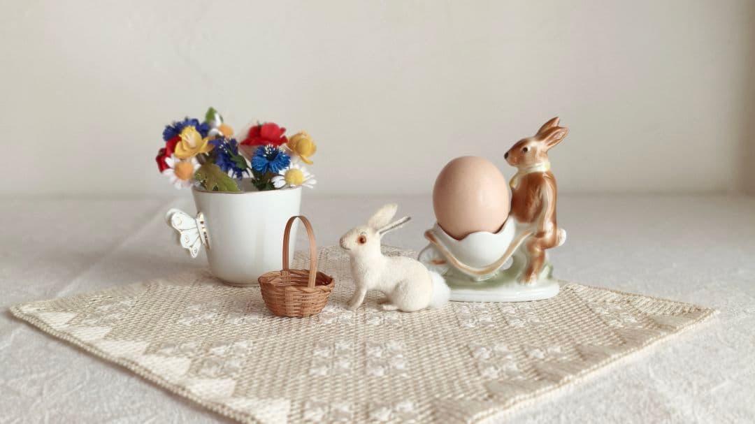 【✳︎toto✳︎さま】vintage ୨୧ 真っ白な 可愛い ウサちゃん