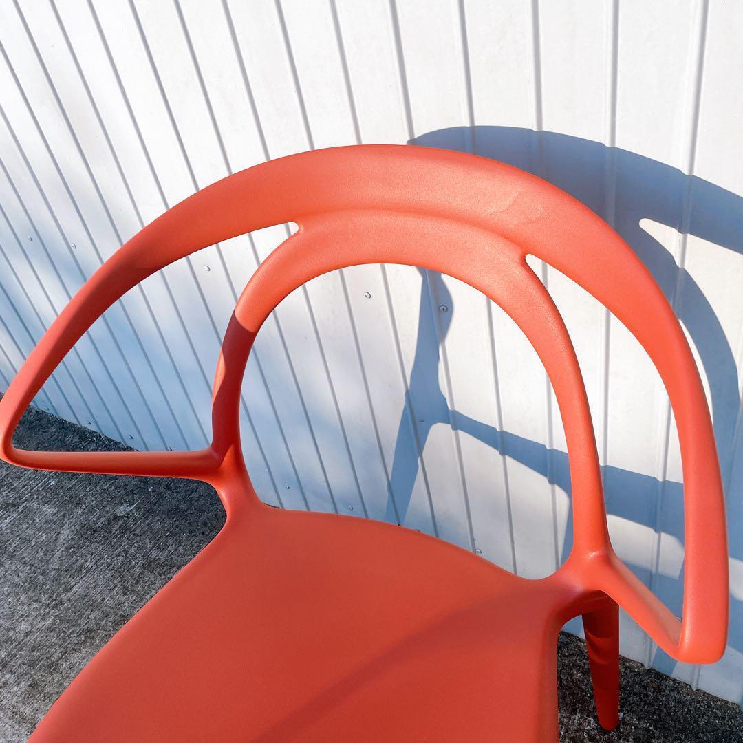 未使用品】CHERRY エルパソ ダイニングチェア レッド 2脚セット①