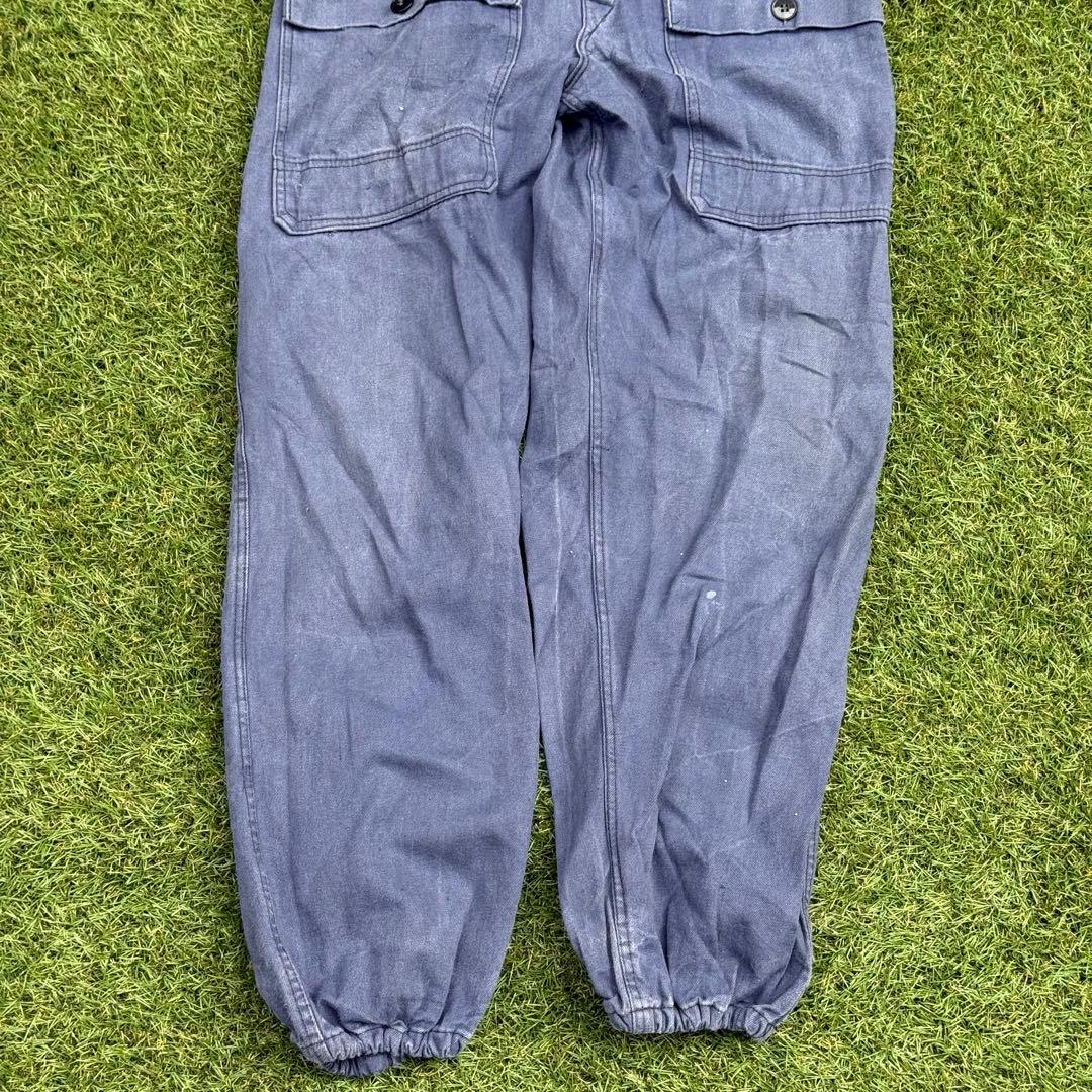 1086 GDR VEB Vintage Work Bib Pants 48L