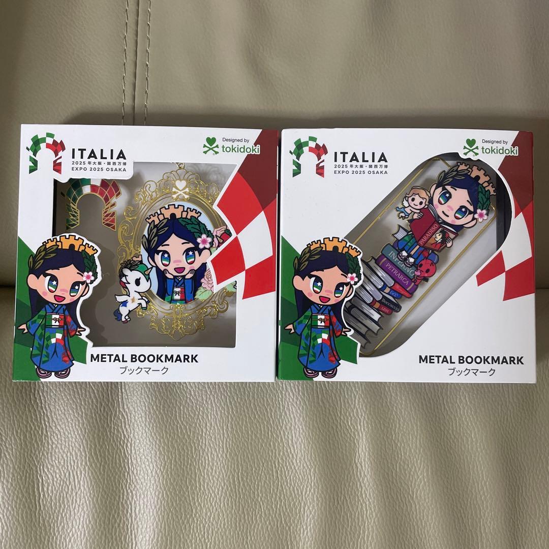 大阪万博 イタリア館 イタリアちゃん ブックマーク 2種セット - メルカリ