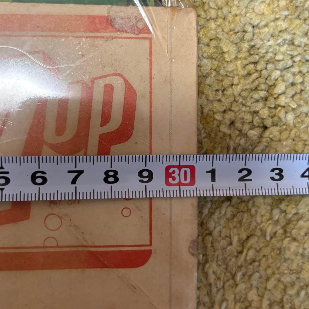 《本物》【7up セブンアップ】ヴィンテージ紙製看板