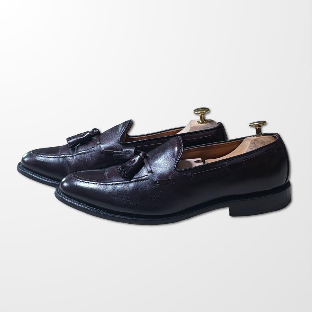 アレンエドモンズ Grayson タッセルローファー 9.5C バーガンディ