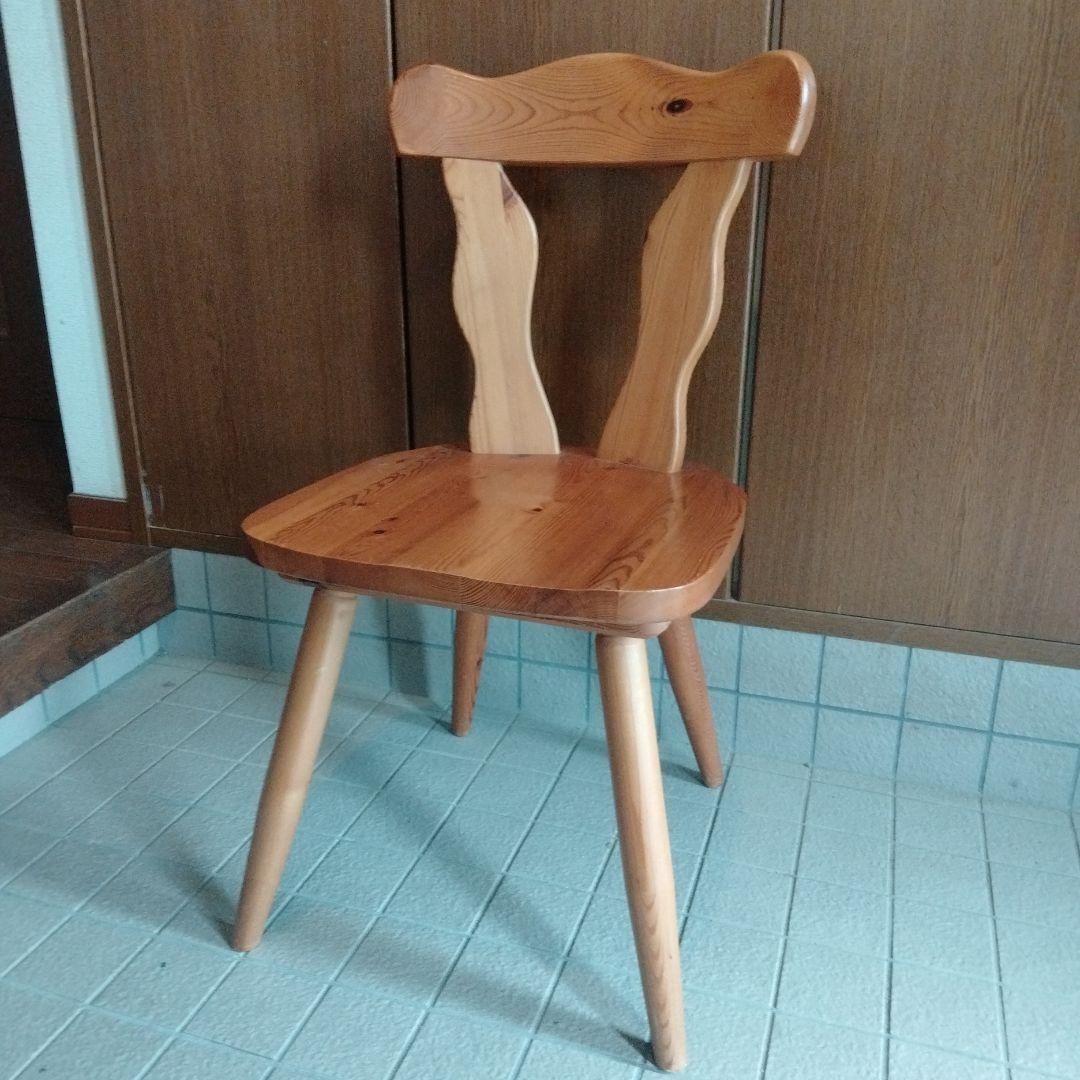 デンマークヴィンテージ/天然木/無垢/カントリーチェア/椅子/レトロ クラシックデザインダイニングチェア 1脚 木製 アカシア 無垢 カフェ