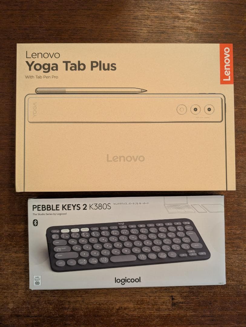 LenovoYogaTabPlusタブレット(12.7) とキーボードK380s ロジクールK380s レビュー】コンパクトな無線キーボード。iPad用にも