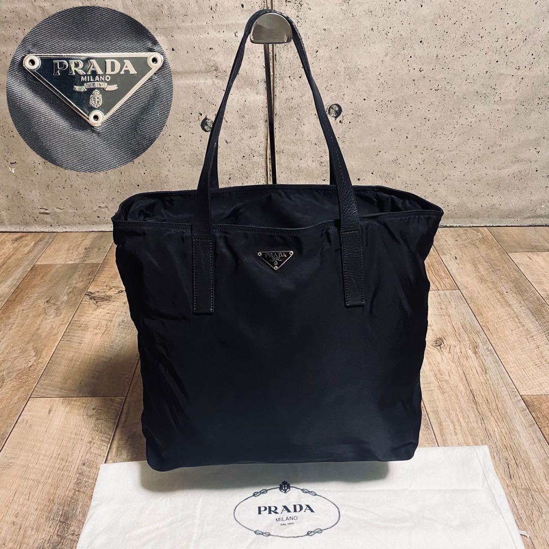 正規品☆プラダ テスートナイロン トートバッグ ハンドバッグ 三角ロゴ