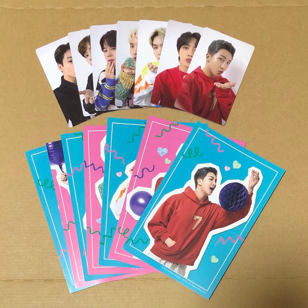BTS 両面トレカ、ポストカード - メルカリ