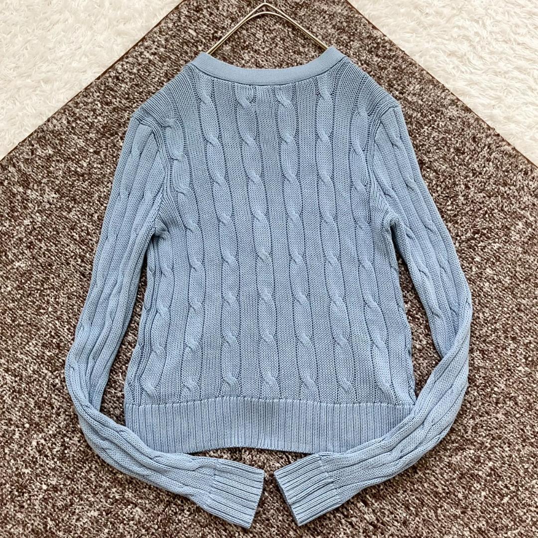 極美品✨ポロラルフローレン カーディガン ポニー刺繍 ケーブルニット