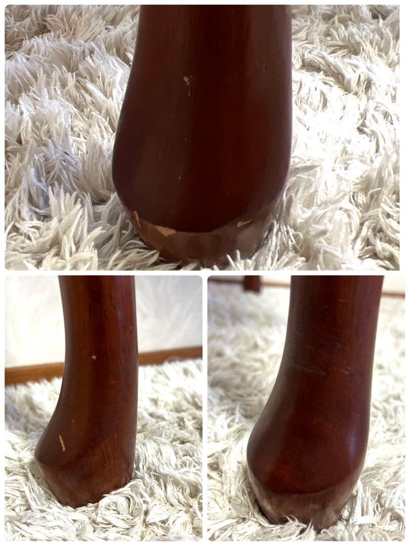 きつねうどん様コンソールテーブル引き出し付き 猫脚ハーフムーン半円