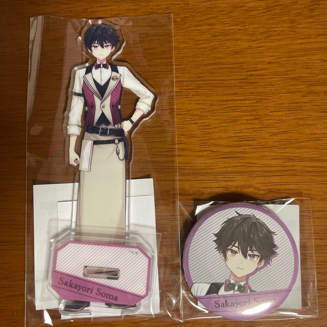 酒寄颯馬 にじさんじ ウェルカムグッズ アクスタ 缶バッジ - メルカリ