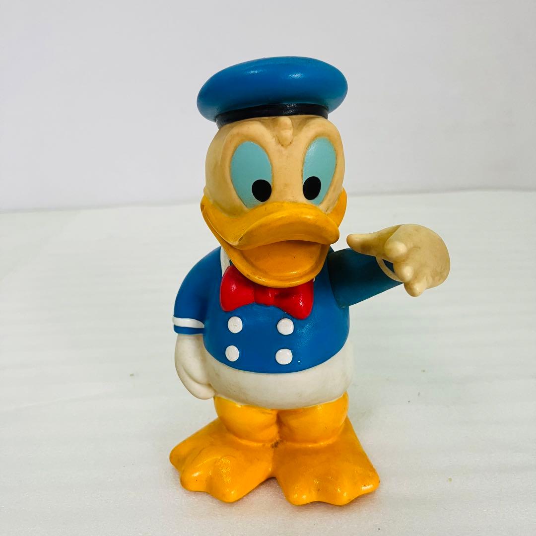 ディズニー ドナルドダック 貯金箱 ソフビフィギュア レトロ - メルカリ