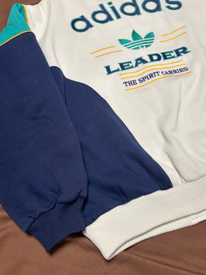 90s adidas アディダス スウェットスタジャン \"LEADER\" 中綿