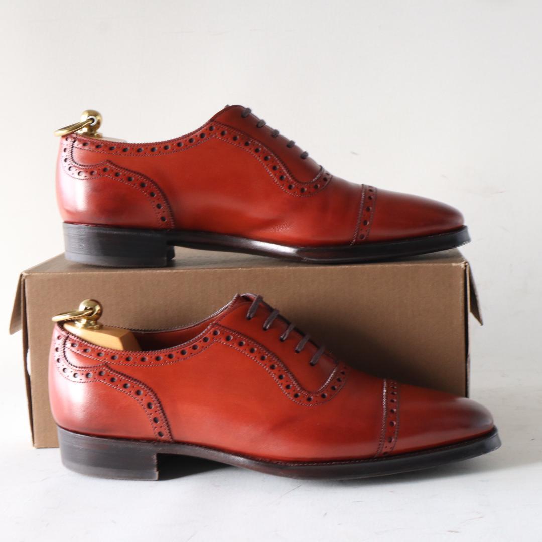 美品 ガジアーノ&ガーリング セントジェームスⅡ 5.5E 24cm チェリー