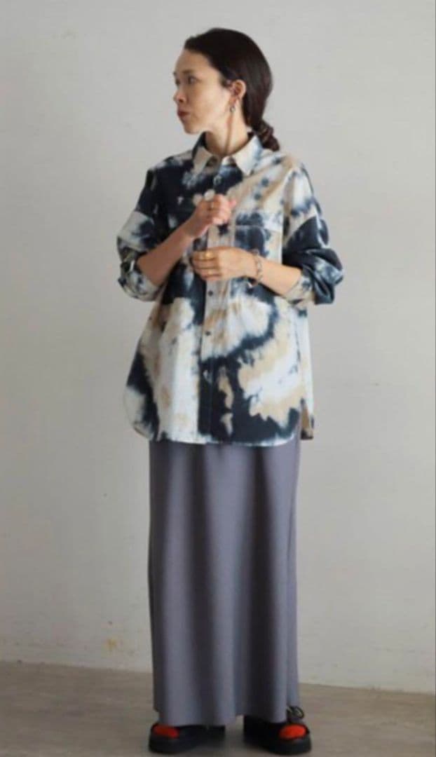 FIL DE FER 注染ローンWポケットシャツ 今期完売商品