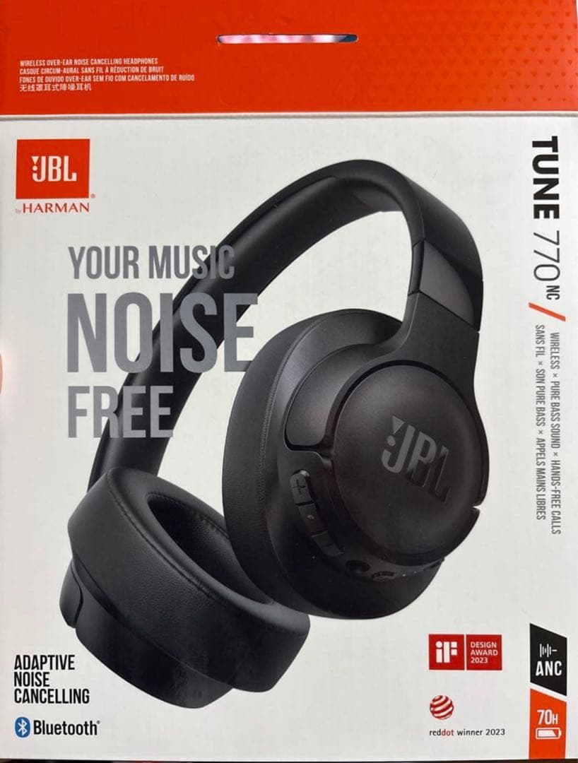豚トロ様JBL LIVE 770NCワイヤレスヘッドホン ブラック【新品未使用】 JBL（ジェイビーエル） 公式 ワイヤレスヘッドホン LIVE770NC ノイズ
