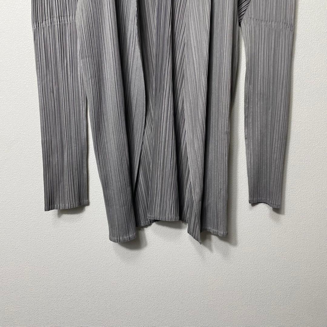 プリーツプリーズ イッセイミヤケ 長袖カーディガン ブラウス 羽織