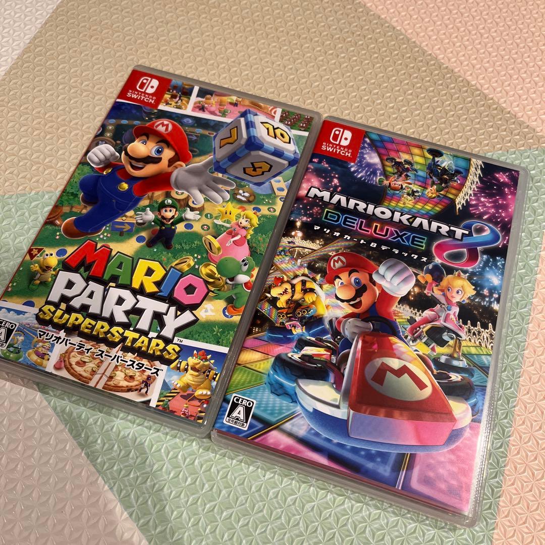 ＊ゆーちゃん＊マリオカート8 デラックス、マリオパーティ スーパスターズ マリオパーティ スーパースターズ マリオカート8 デラックスSwitch