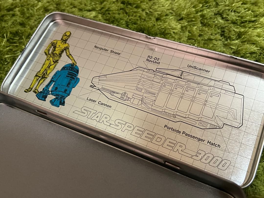 旧 スターツアーズ 缶ペンケース 鉛筆付き 東京ディズニーランド 1989