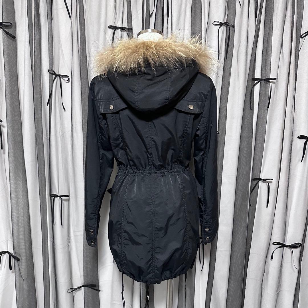 平成ギャルy2k ファー付きアウター ミニタリーモッズコート フェアリー