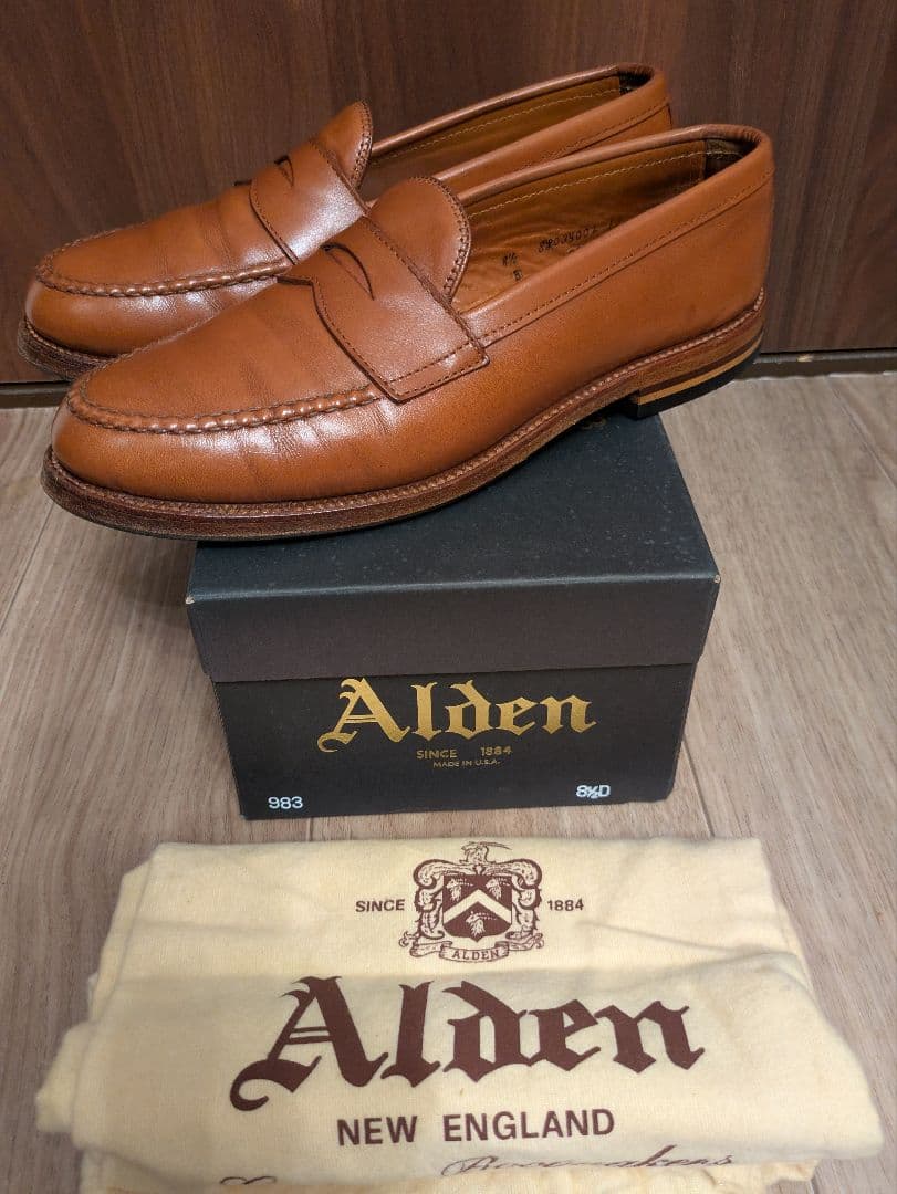 Alden 983 タン ブラウン 8.5D