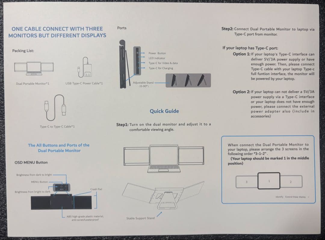 宇佐微っち さん専用 USB-C トリプルモニター 13.3inch Win専用
