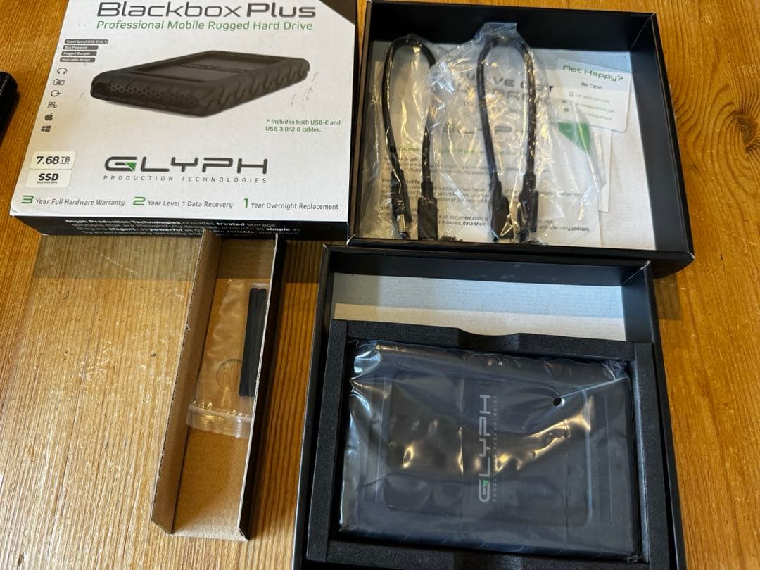 外付けハードディスク・ドライブ Glyph Blackbox Plus 7.68TB SSD