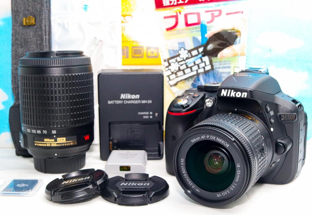 Nikon D5300⭐️ダブルレンズ⭐️Wi-Fi搭載⭐️自撮りがラクラク