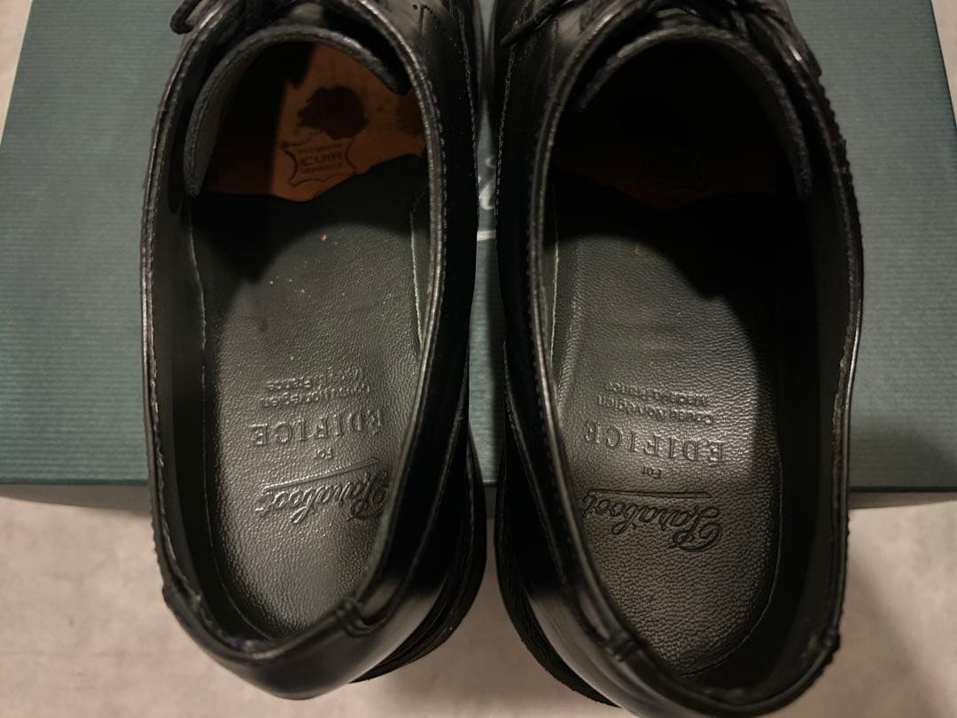 パラブーツ EDIFICE別注 シャンボード ステッチ黒24.5cm - メルカリ