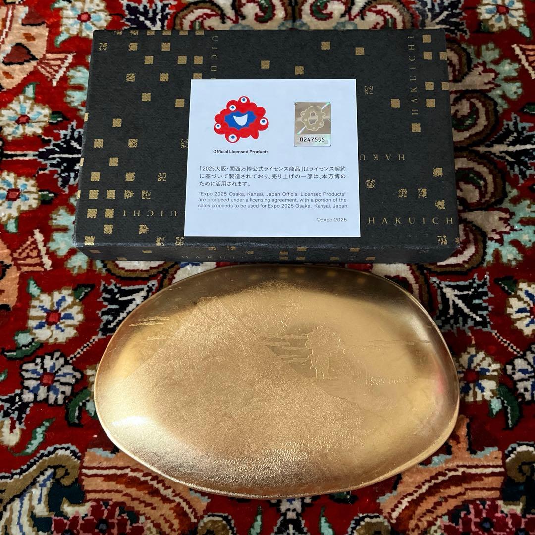 激安‼️【大阪·関西万博 会場限定】 ミャクミャク 箔一 ガラストレー