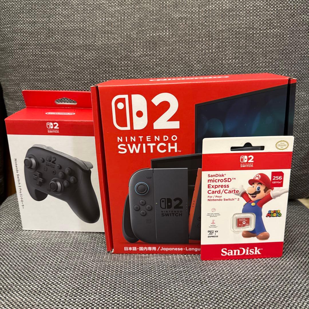 Nintendo Switch2 microSD EX プロコン2 フルセット スタートアクセサリーセット】Nintendo Switch 2 Proコントローラー