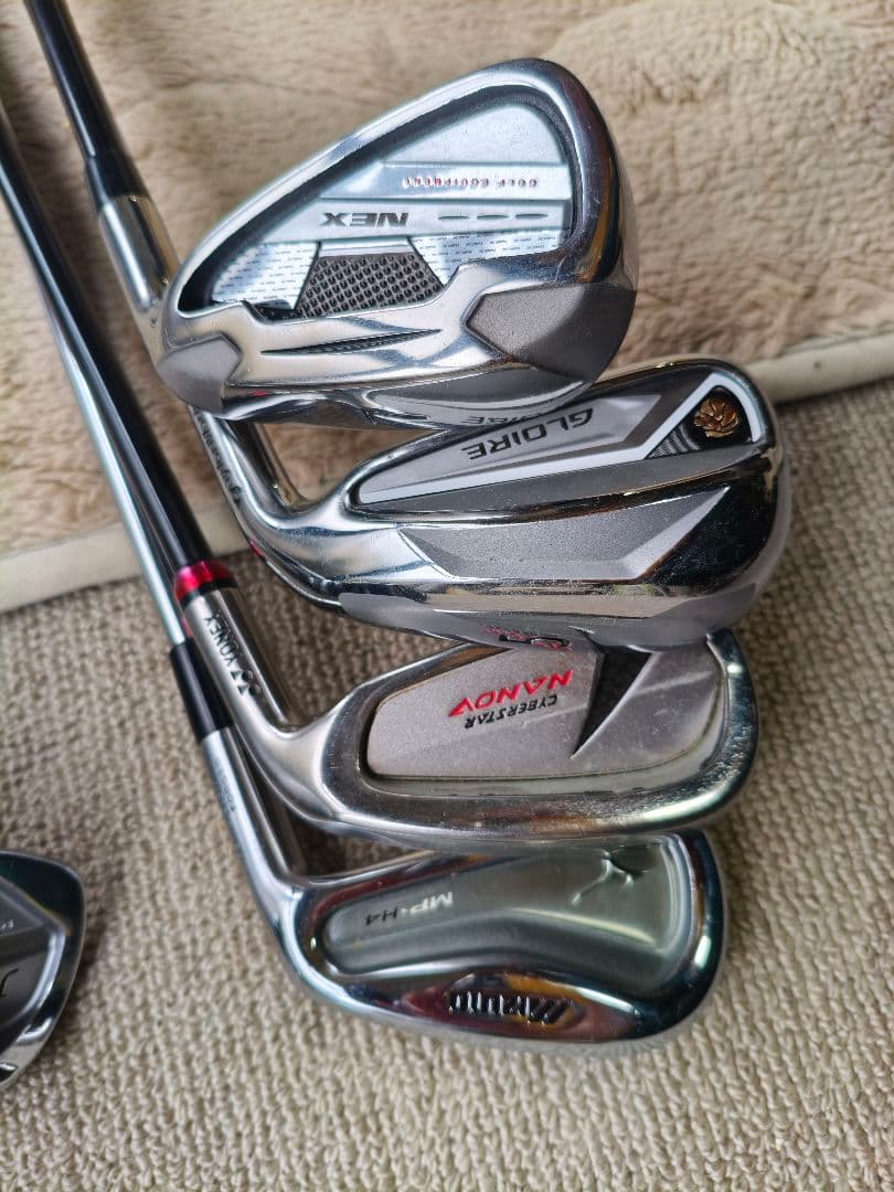 ミズノ JPX E500 アイアンセットflex S＋バッグ＋おまけクラブ - メルカリ