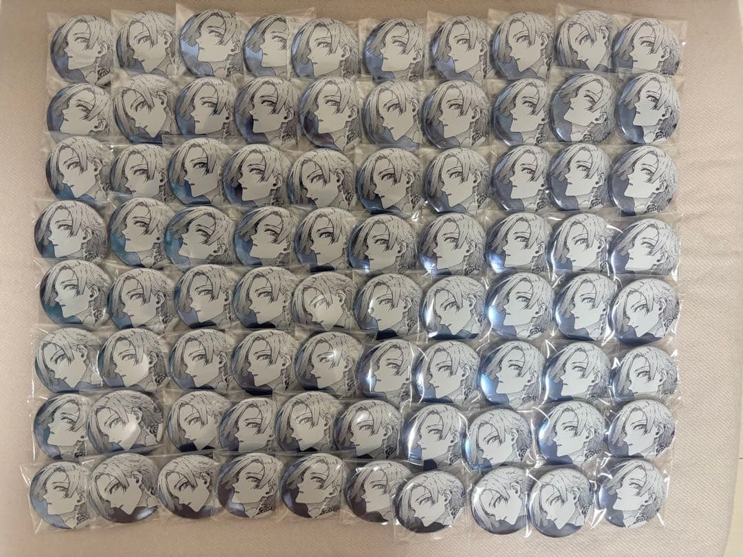 鬼滅の刃 スクエア缶バッジコレクション 冨岡義勇 キメツ学園 鮭大根 3