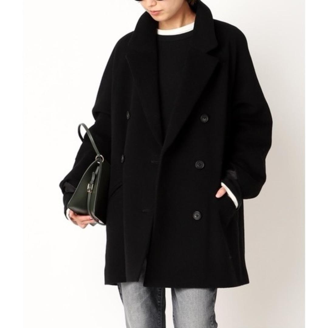 エブリデイアイライク Short Double コート ブラック Short Double コートDeuxieme Classe EVERYDAY I LIKE