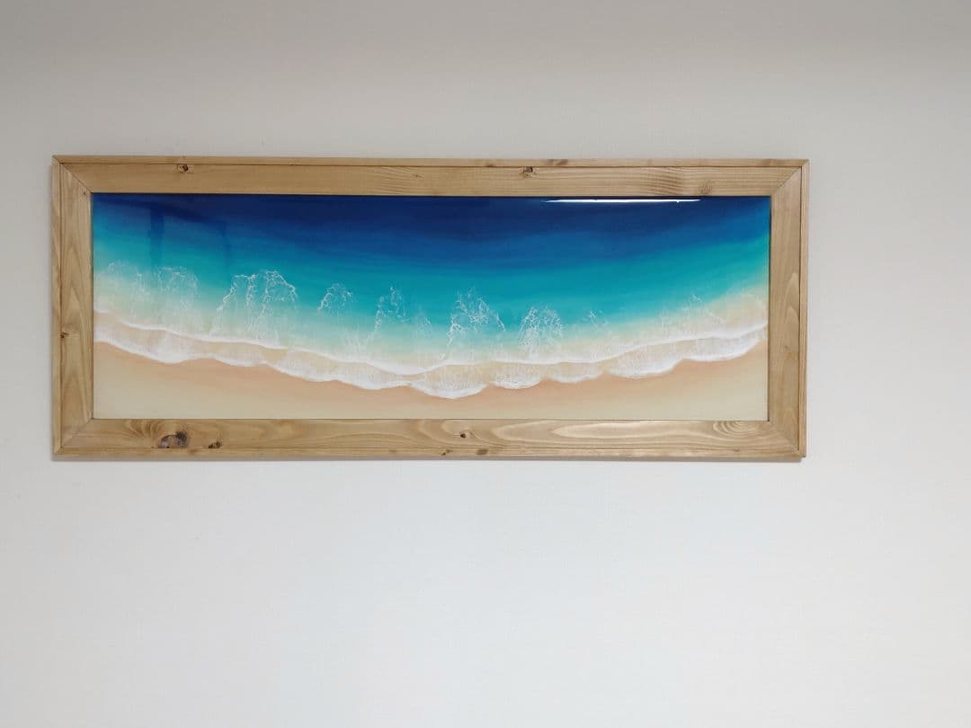 レジンアート(OkinawaBlue・Frametype・1000×400・1) レジンアート(OkinawaBlue・Frametype・1000×400・1) レジンアート