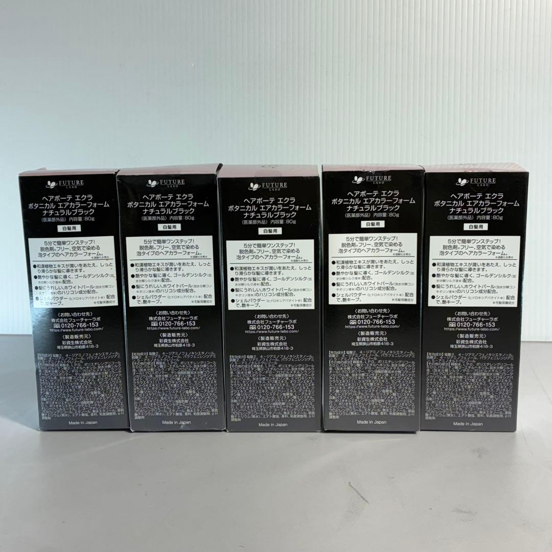 007 ÉCLAT 5個セット ヘアボーテ エクラ ナチュラルブラック 現状品