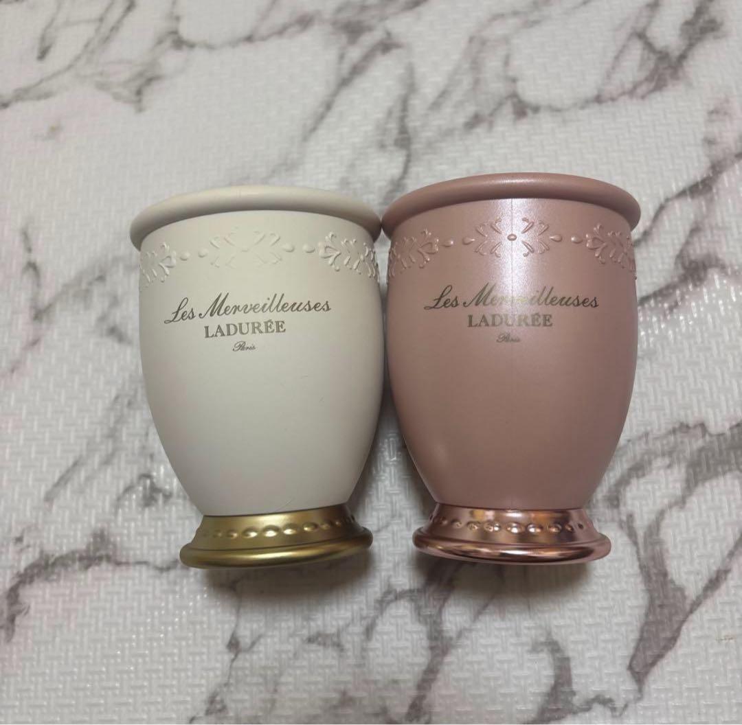 ラデュレ ブラッシュホルダー ブラシホルダー ピンク ホワイト 2個