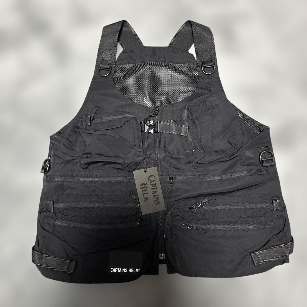 専用　CAPTAINS HELM ブラック ベスト Captains Helm [キャプテンズヘルム] CAPTAINS HELM #UTILITY BACK