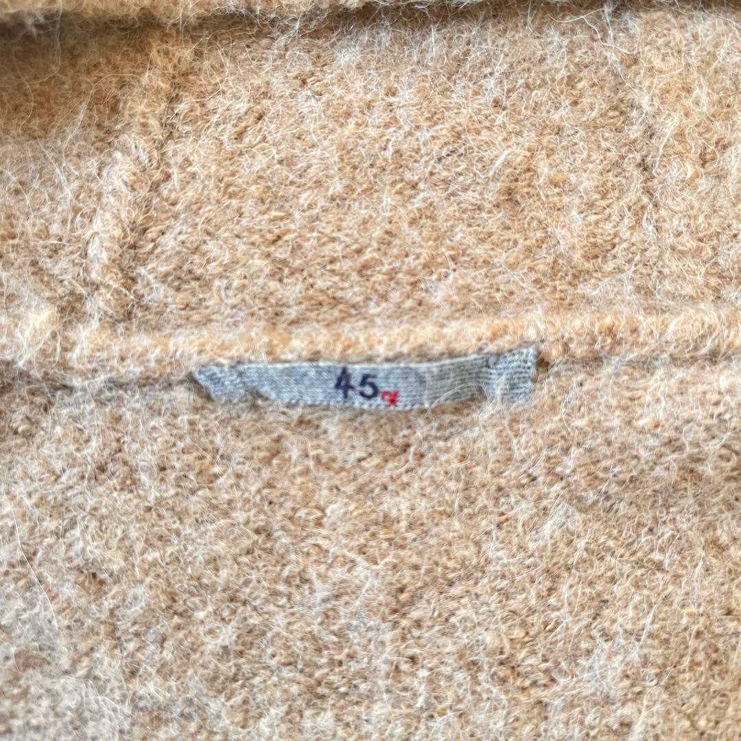 45R 定価7.5万 アルパカ縮繊フードコート ロング丈 F R刺繍 - メルカリ