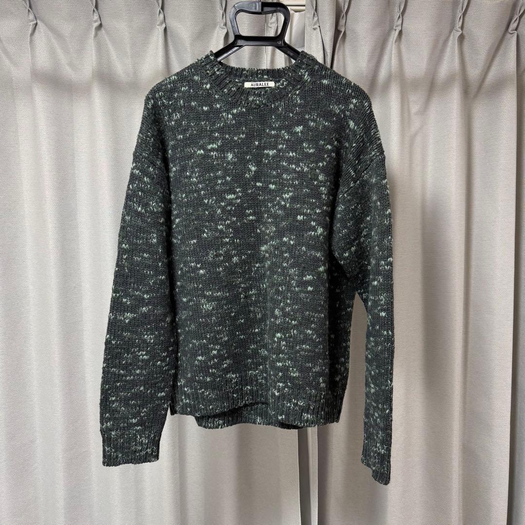 【~1/25まで価格】AURALEE ウールニット AURALEE（オーラリー） AURALEE 25AW SHETLAND WOOL CASHMERE RIB KNIT