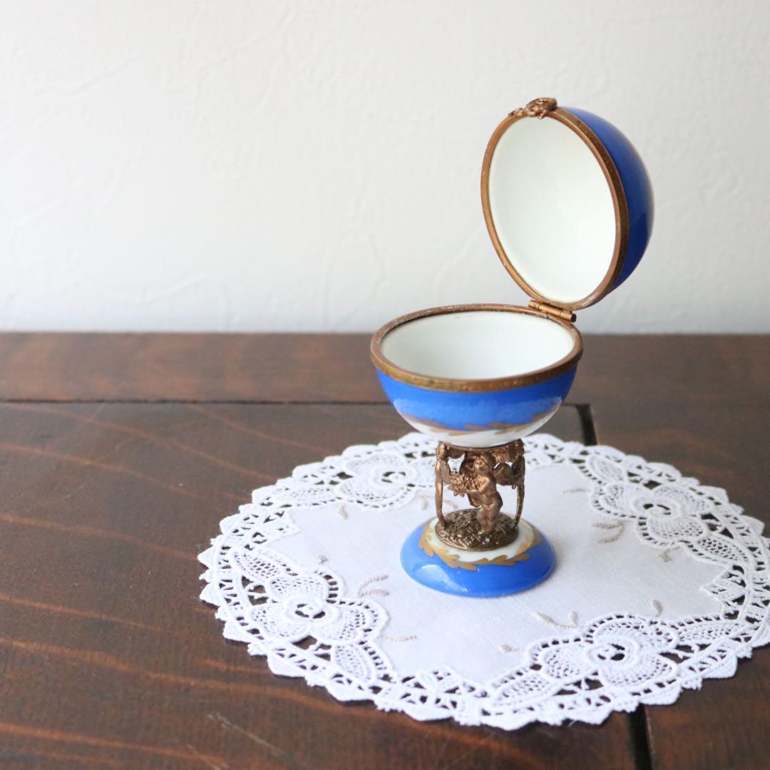 LIMOGES リモージュボックス 天使の装飾 フランス エナメル 小物入れ