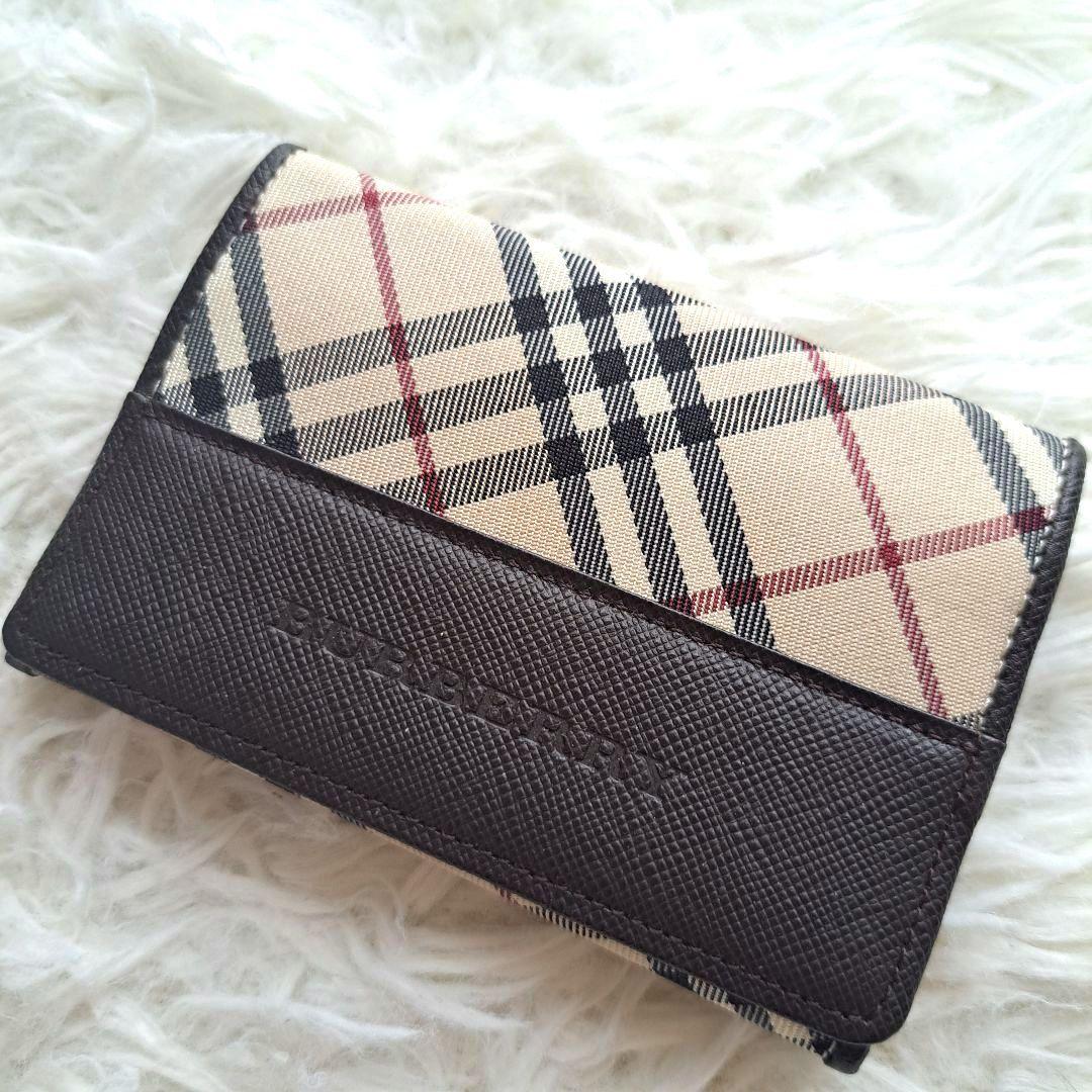 【未使用級】【バーバリー】ノバチェック レザー キャンバス名刺入れ カードケース 楽天市場】BURBERRY バーバリー レザー 本革 カードケース パスケース