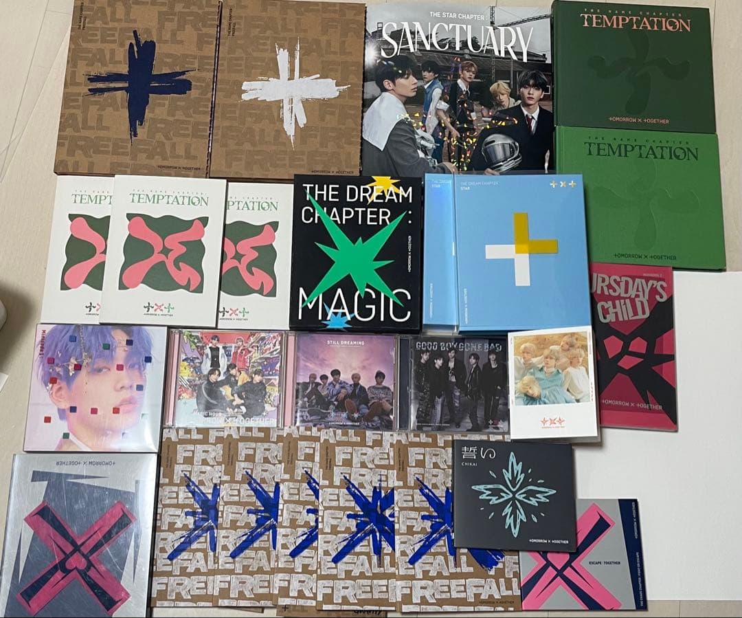 TXT トレカ アルバムまとめ売り 2月27日まで‼️TXT アルバム まとめ売り 被りなし‼️計52個‼️トレカ