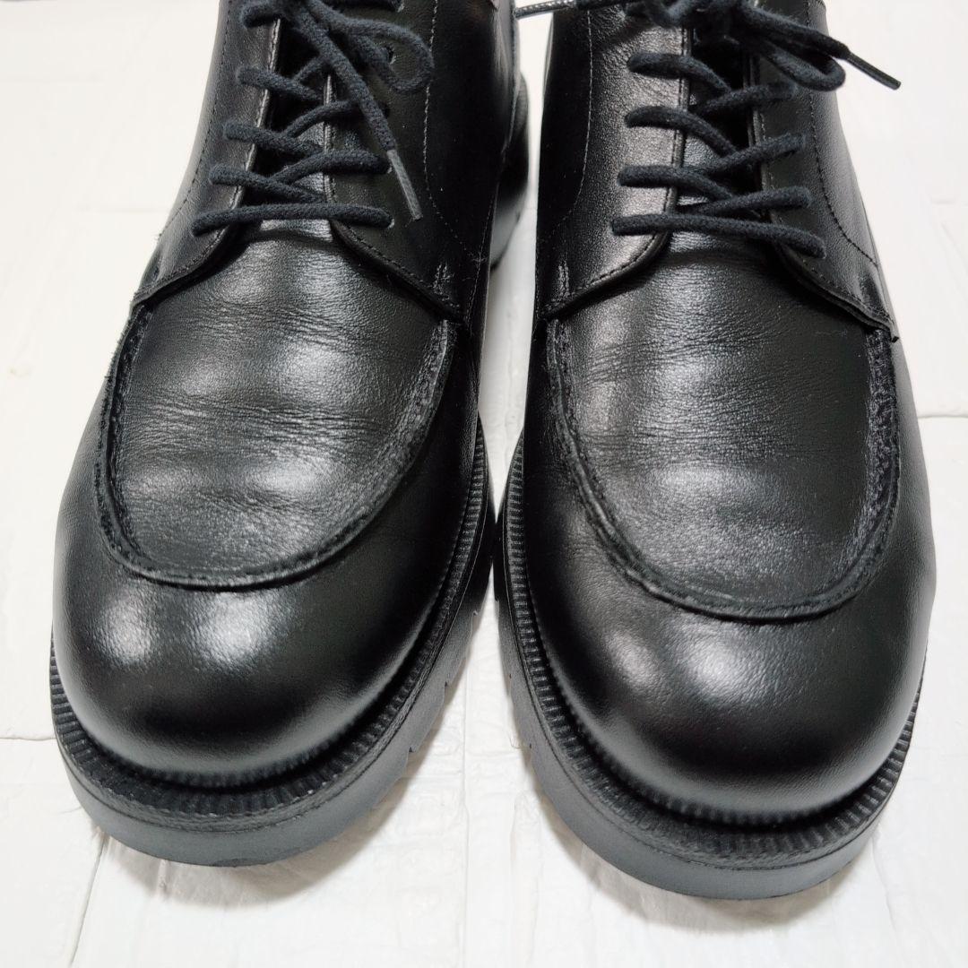 美品】クレマン フローダ Uチップ レザー シューズ ブラック 26.5cm
