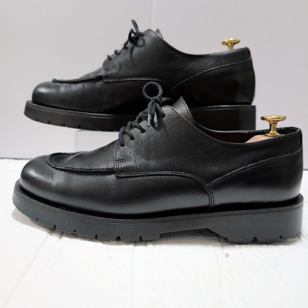 美品】クレマン フローダ Uチップ レザー シューズ ブラック 26.5cm