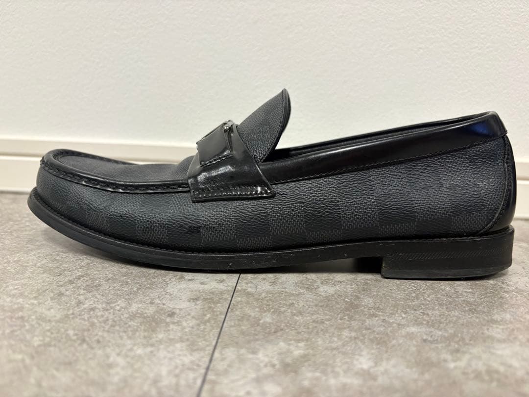 ルイ・ヴィトン メジャーローファー LVロゴ ダミエ 27.5cm