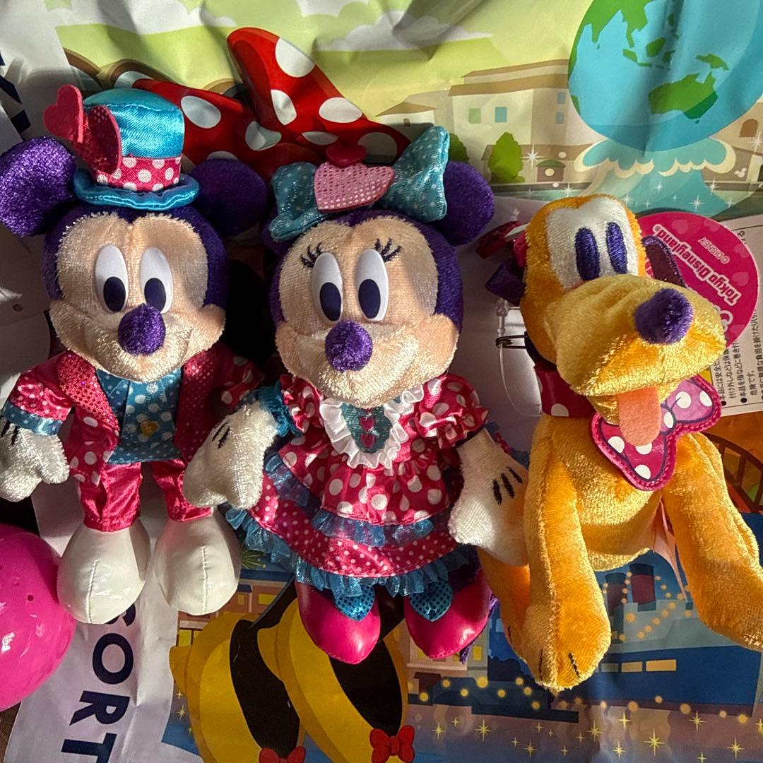 ミニーファンダーランド2026ミキミニプルートぬいぐるみバッチセット