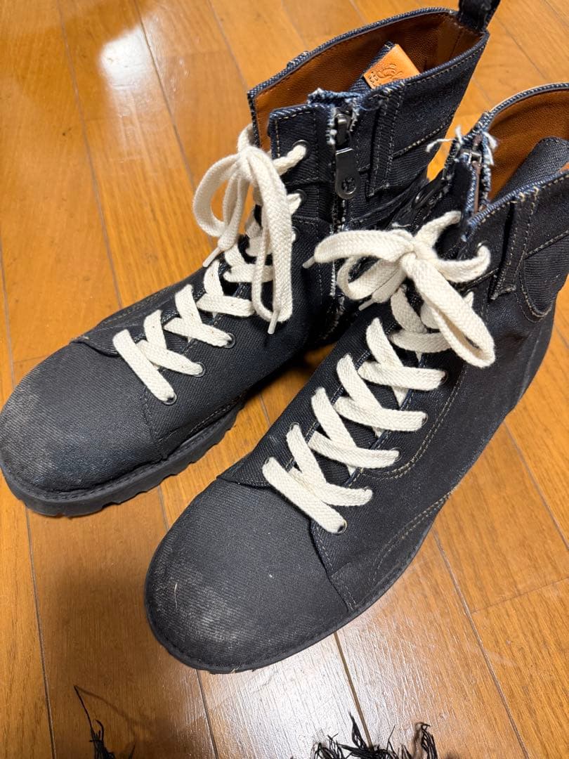 glamb オイルドデニムブーツ 箱無し未使用 ブラック サイズ 26.5cm