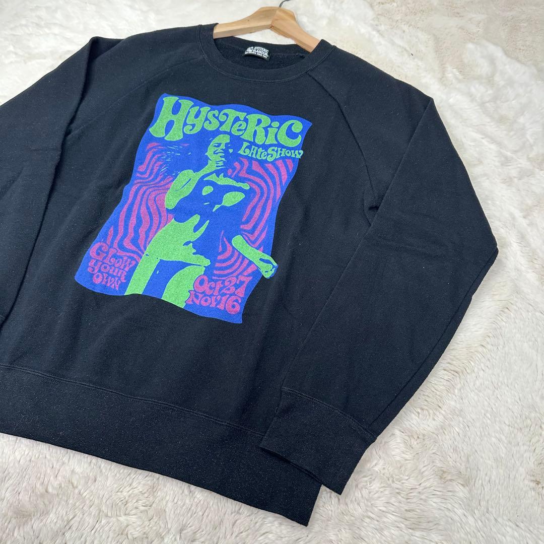 ✨美品✨ヒステリックグラマー サイケヒスガール スウェット 黒 FREE
