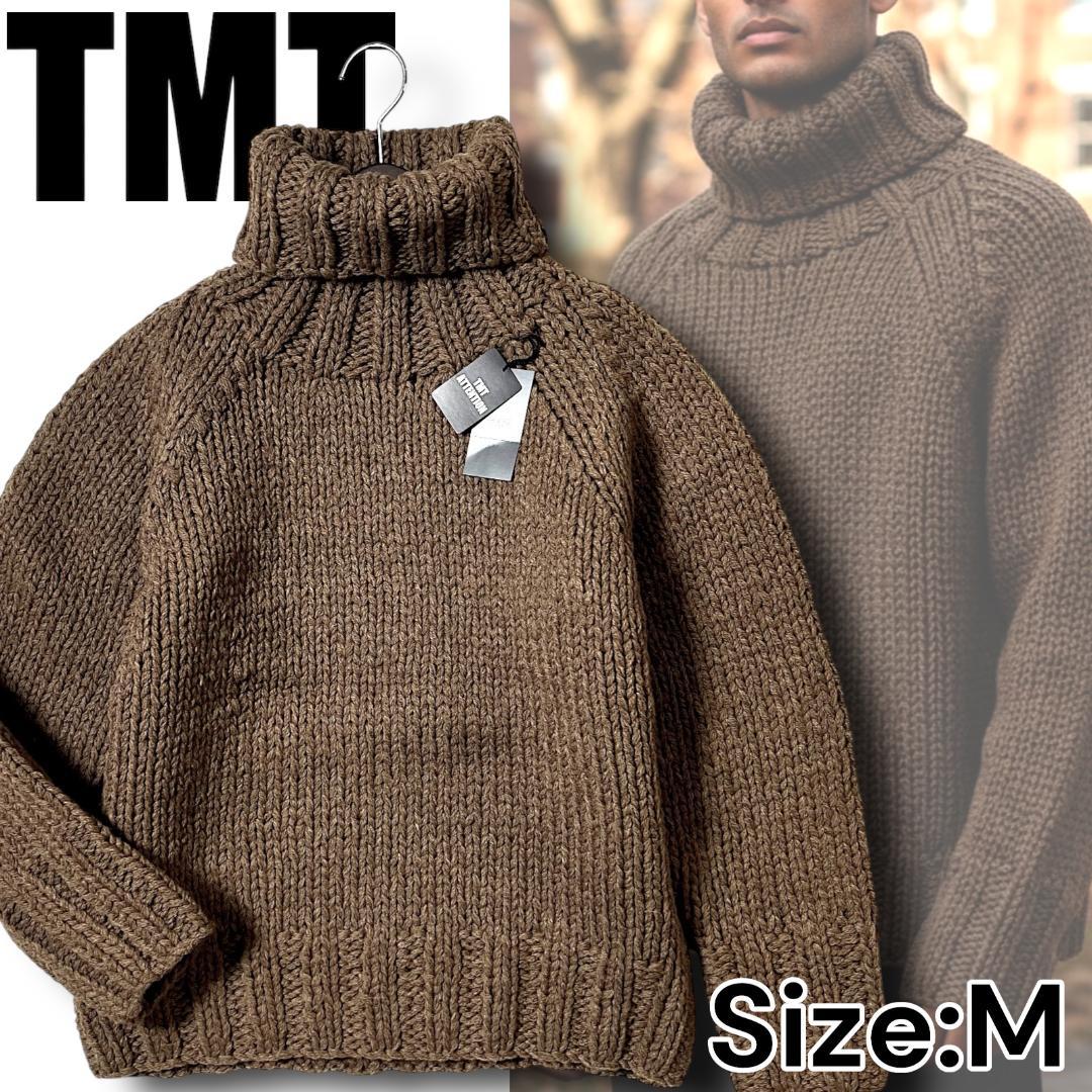 M 定価4.9万 TMT ウール100％ タートルネック ニット セーター 新品