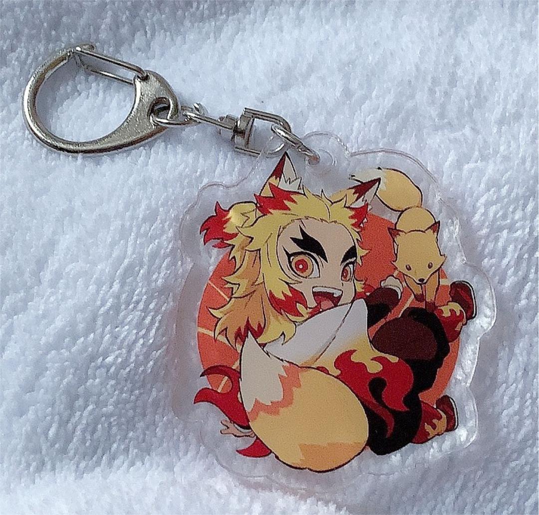 煉獄杏寿郎 狐 キツネ きつね ご当地 アクリルキーホルダー 即購入可能